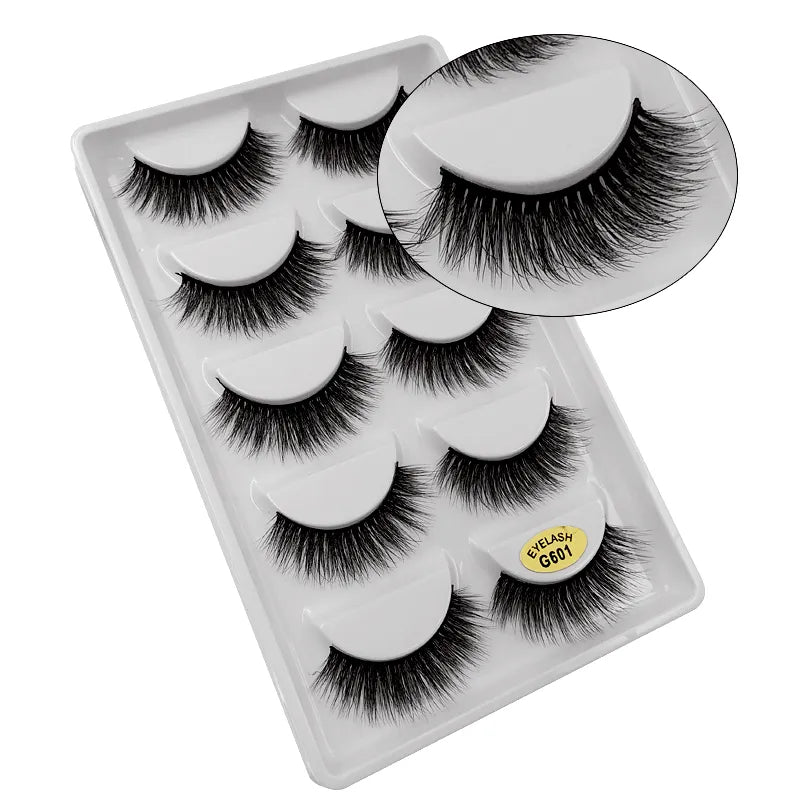 5 Pairs Multipack 3D Mink Lashes