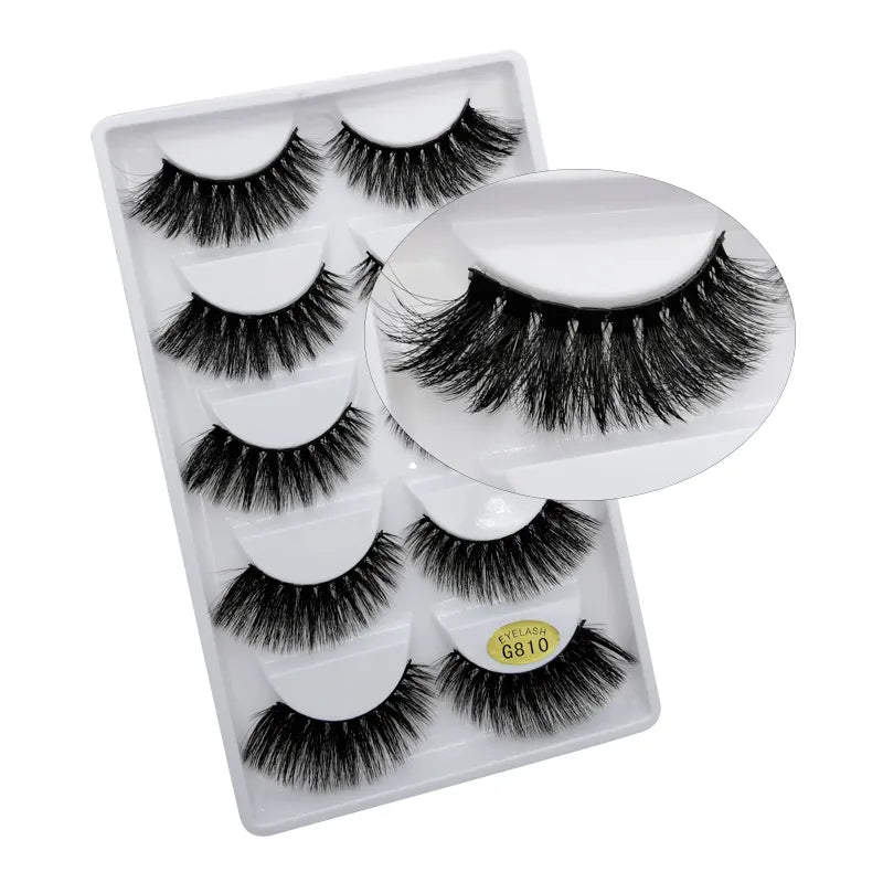 5 Pairs Multipack 3D Mink Lashes