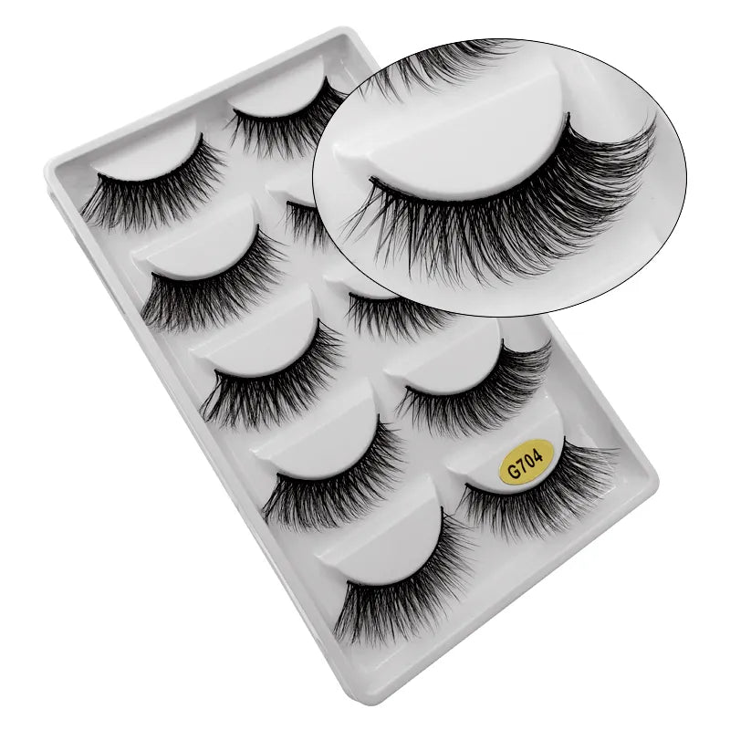 5 Pairs Multipack 3D Mink Lashes