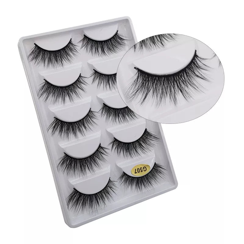 5 Pairs Multipack 3D Mink Lashes