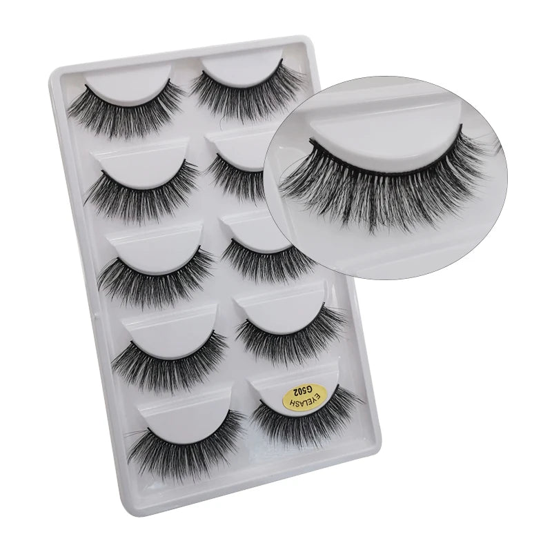 5 Pairs Multipack 3D Mink Lashes