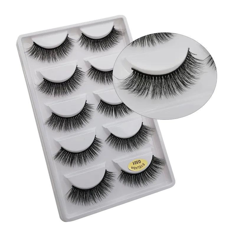 5 Pairs Multipack 3D Mink Lashes