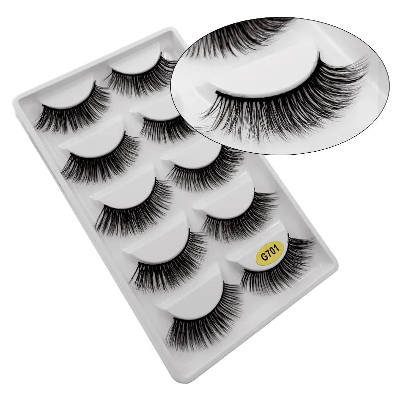 5 Pairs Multipack 3D Mink Lashes