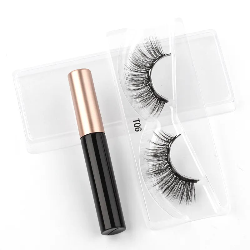 Magnetic Eyelashes 3D Mink Eyelashes Magnetic Eyeliner