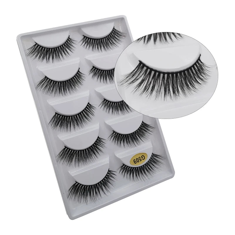 5 Pairs Multipack 3D Mink Lashes