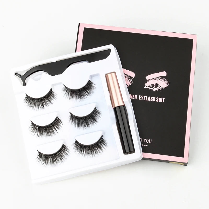 Magnetic Eyelashes 3D Mink Eyelashes Magnetic Eyeliner