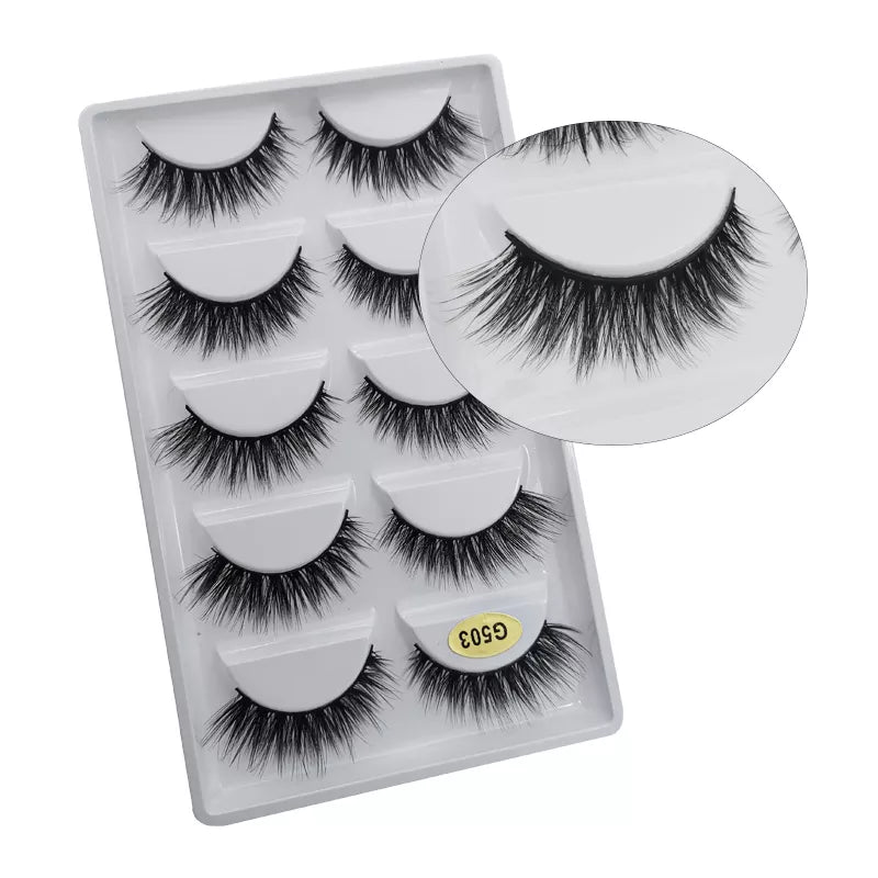 5 Pairs Multipack 3D Mink Lashes