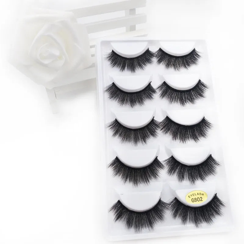 5 Pairs Multipack 3D Mink Lashes