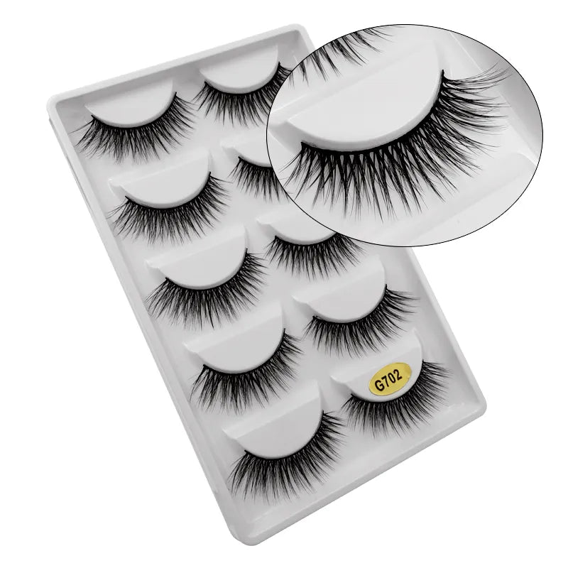 5 Pairs Multipack 3D Mink Lashes