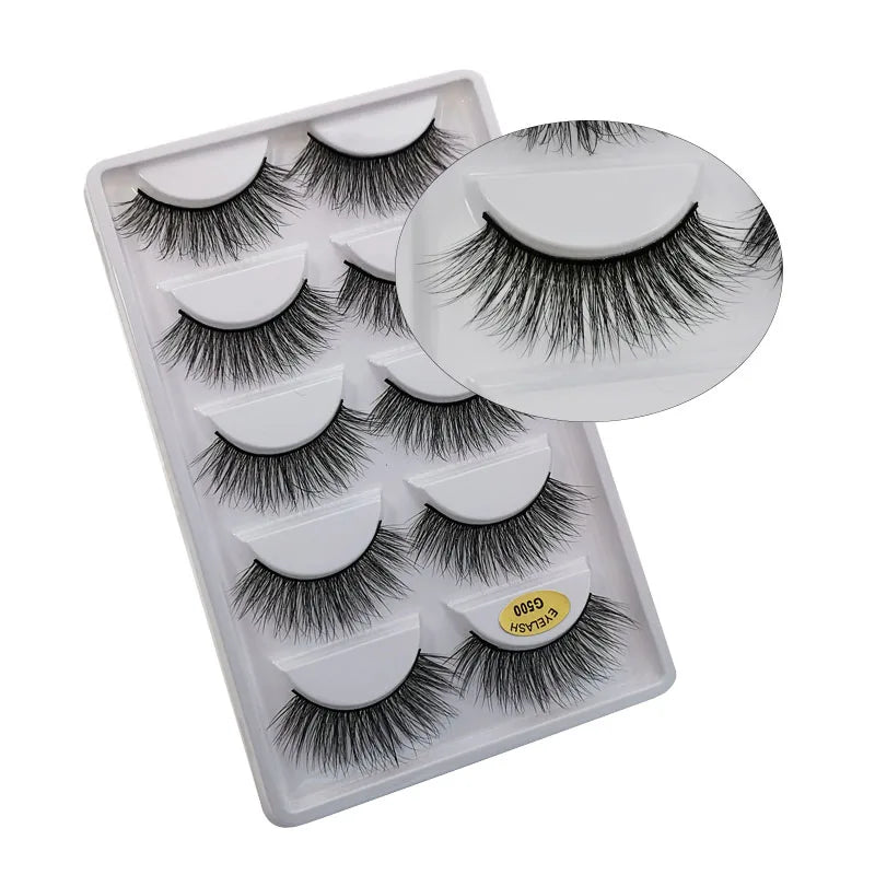 5 Pairs Multipack 3D Mink Lashes