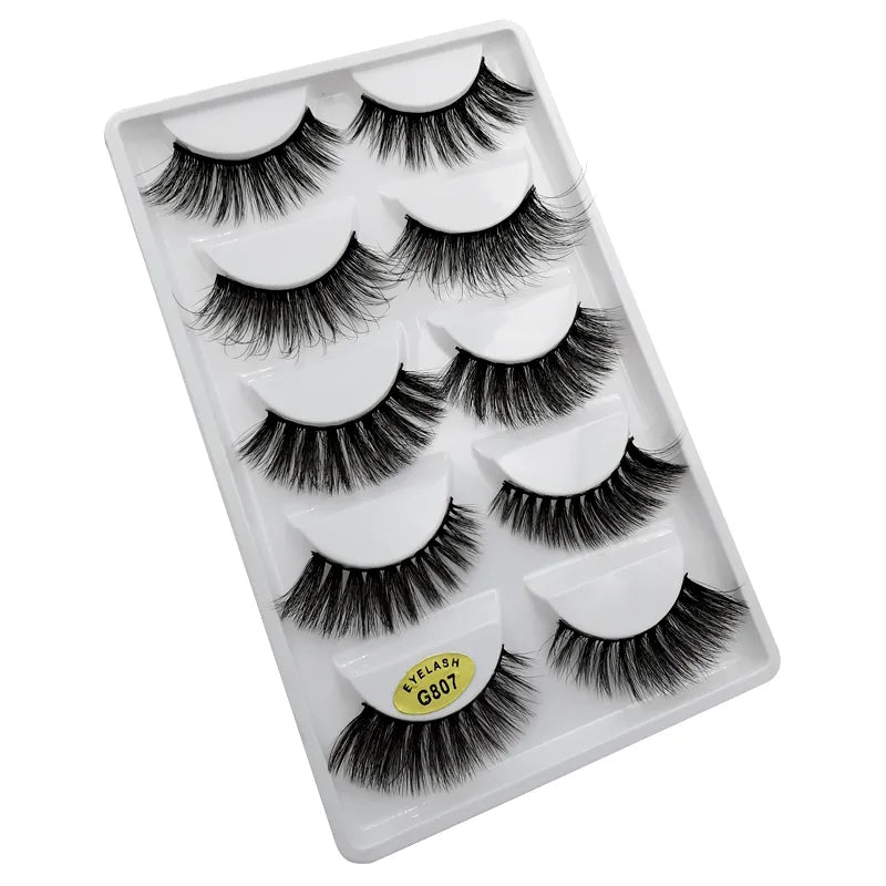 5 Pairs Multipack 3D Mink Lashes
