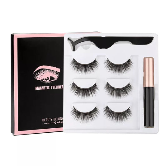 Magnetic Eyelashes 3D Mink Eyelashes Magnetic Eyeliner