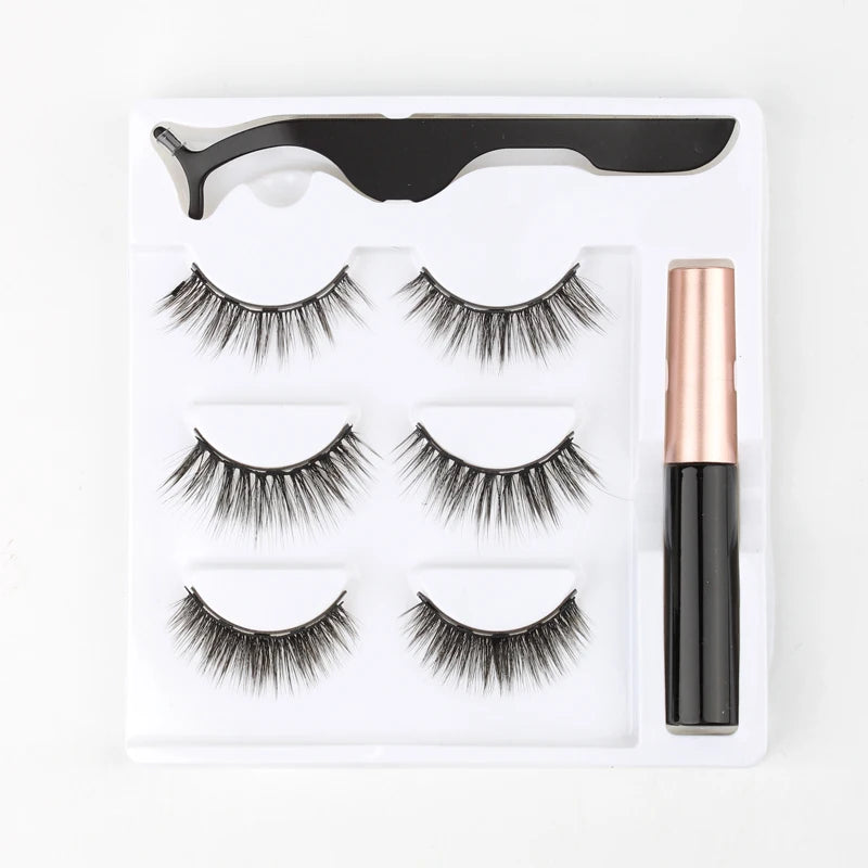 Magnetic Eyelashes 3D Mink Eyelashes Magnetic Eyeliner