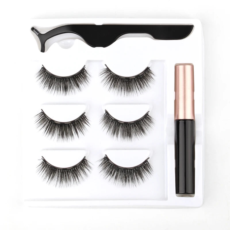 Magnetic Eyelashes 3D Mink Eyelashes Magnetic Eyeliner