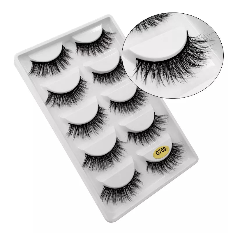5 Pairs Multipack 3D Mink Lashes