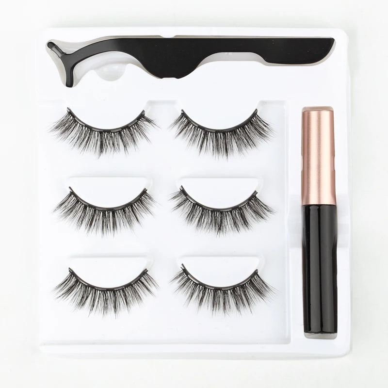 Magnetic Eyelashes 3D Mink Eyelashes Magnetic Eyeliner