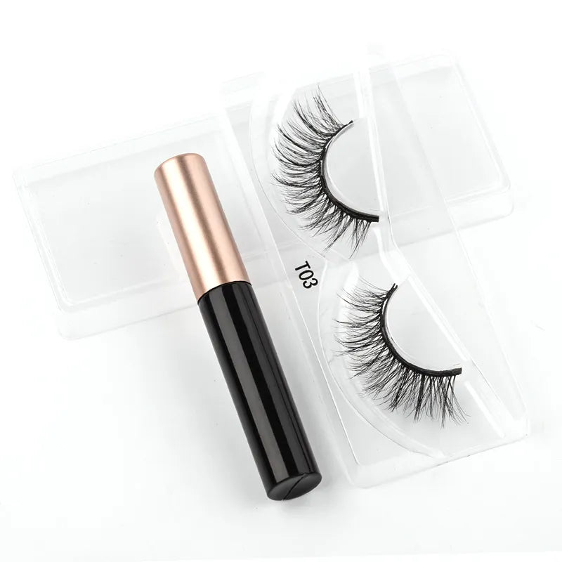 Magnetic Eyelashes 3D Mink Eyelashes Magnetic Eyeliner