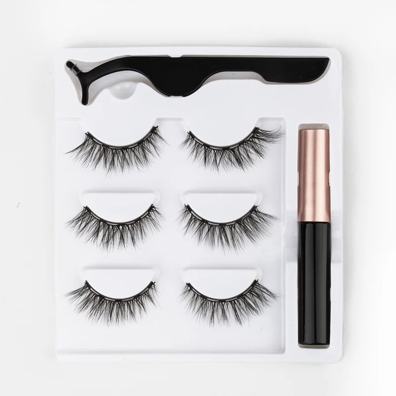 Magnetic Eyelashes 3D Mink Eyelashes Magnetic Eyeliner