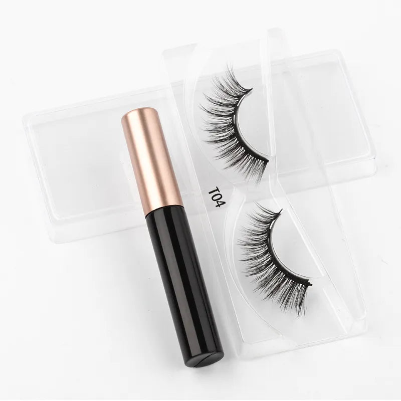 Magnetic Eyelashes 3D Mink Eyelashes Magnetic Eyeliner