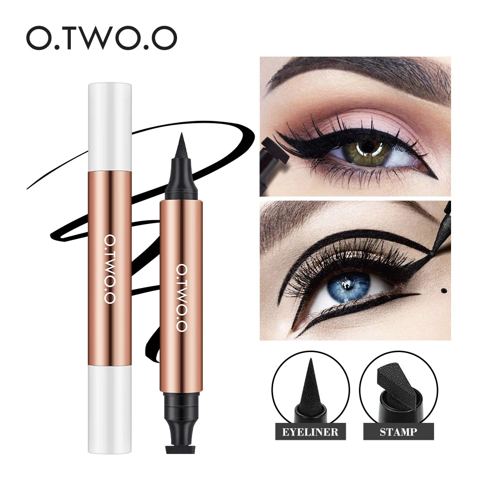 O.TWO.O Black Liquid Eyeliner Eye Make Up Super Waterproof Long Lasting Eye Liner Easy to Wear Eyes Makeup Cosmetics Tools